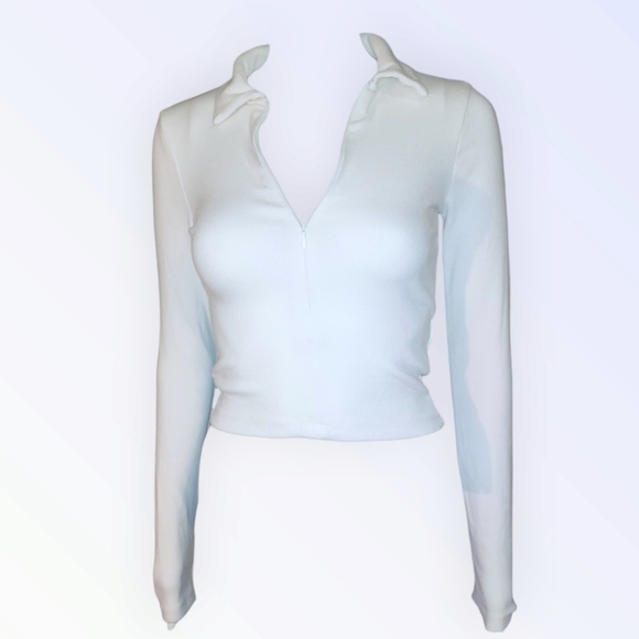 Y2K Abercrombie & Fitch Ribbed & Soft Knit Top – XS - Picture 3 of 4